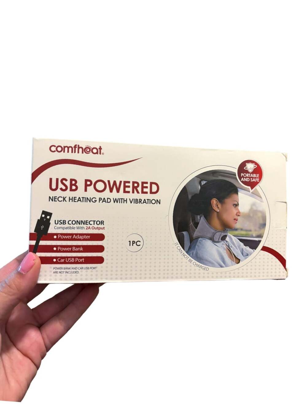 Comfheat USB Powered Neck Heating Pad with Vibration